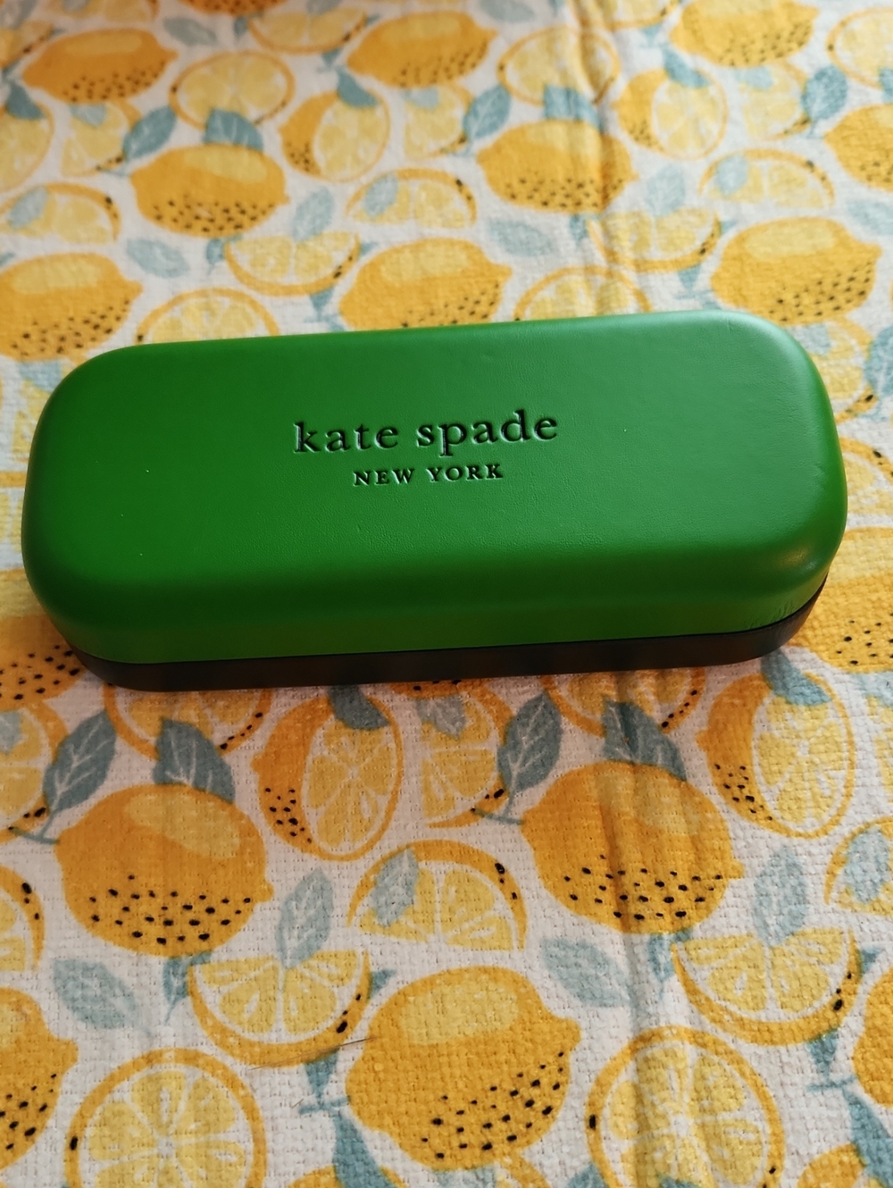 kate spade Green Eyewear Case with Black Base
